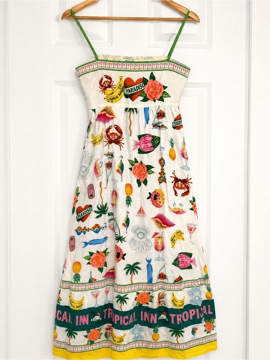 Rachel Zoe Dresses & Skirts - BNWT RACHEL ZOE Tropical Summer Vacation Spaghetti Strap Dress Women's Size L